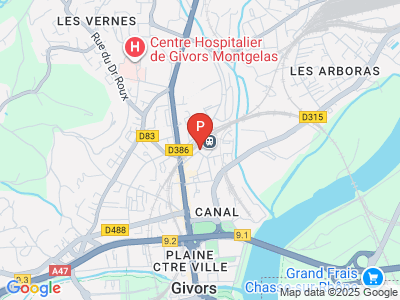 parking Gare de Givors Canal Givors