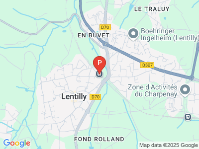 parking Gare de Lentilly